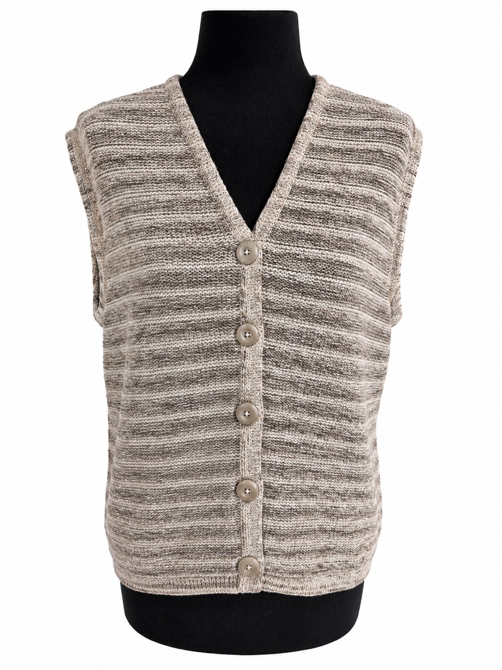 Vintage Banana Republic Cotton Linen Knit Vest Cardigan